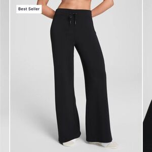 SPANX AirEssentials Wide-Leg Pants Black Medium